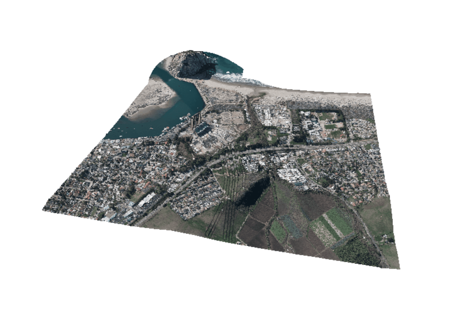 Visualization of orthophotos and point clouds